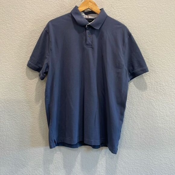 Tommy Hilfiger Blue Regular Fit Stretch Cotton Blend Polo Size XL - Picture 1 of 7
